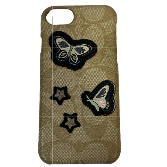 Coach iPhone 12 Mini | Signature Canvas Embellished With Butterflies Case EUC - Picture 2 of 4